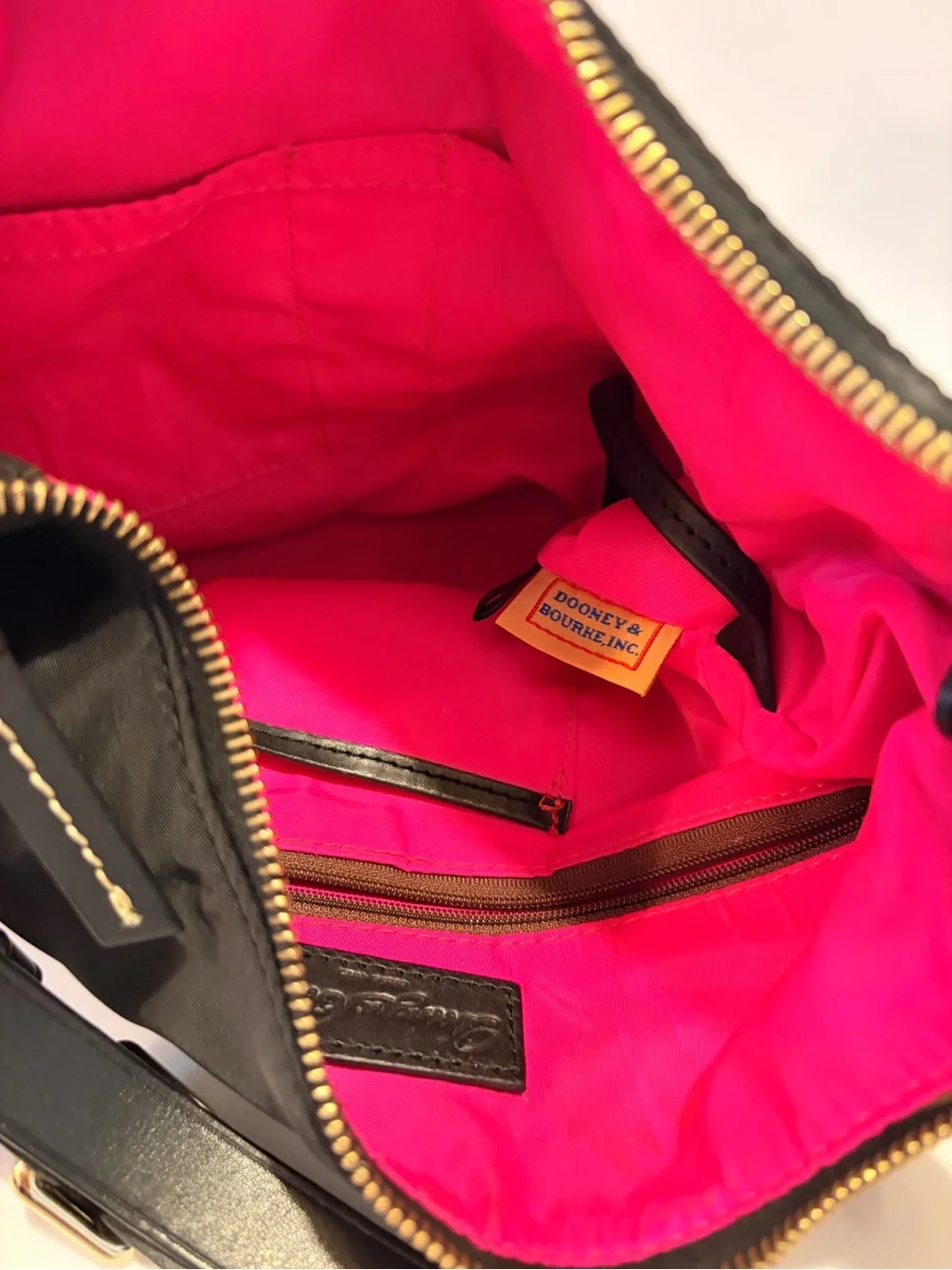 Dooney and Bourke Shoulder Bag with Gold Accents